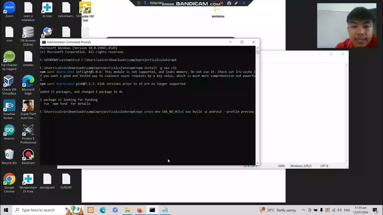 Exporting React native into apk using EAS cli and expo - YouTube