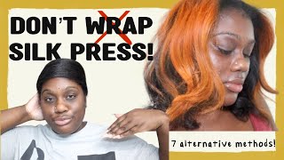 7 Heatless Ways to Maintain SILK PRESS | Nighttime and Shower Routine | Last 3+ Weeks!