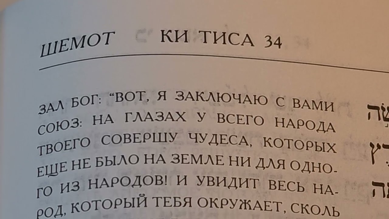 Respect # 2498 Torah , Parshat Ki Tisa, А: 4-7 In Russian. תורה , פרשת קי קי טיסה, א: ד-ז ברוסית. 