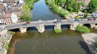 River Severn Bridgnorth 4K Drone DJI mini 4 pro