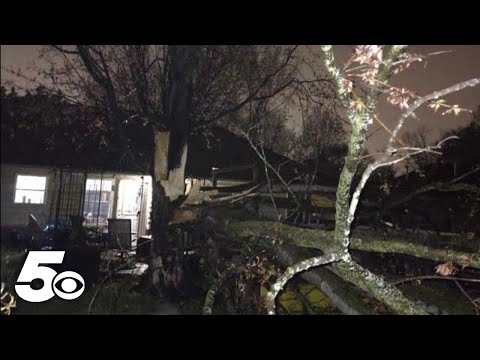 Storm damage in