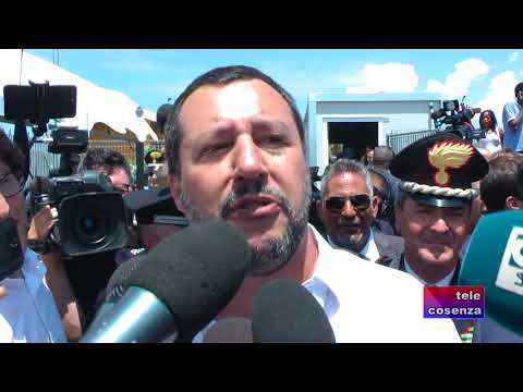 Palmi - San Ferdinando: la visita del Ministro dell'Interno Salvini