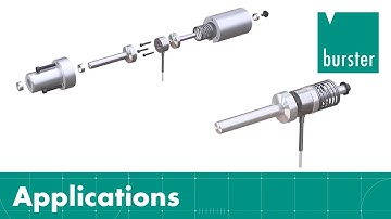 Example showing load cell fitted under pre-load with extreme overload protection