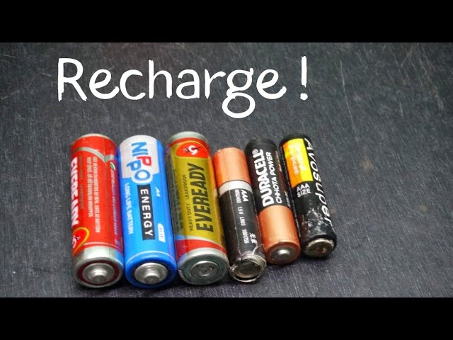 Recharger des piles non rechargeables 