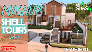 🌟 Touring AMAZING Builds!  |  Sims 4 - Mash Up Shell Challenge Tours - Day 1