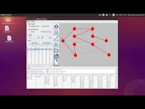 Video Mô phỏng thuật toán Dijkstra tìm đường đi ngắn nhất - youtube