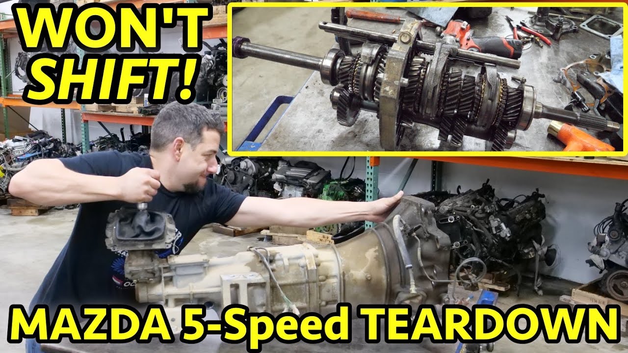 ЗАклинило передачу после аварии? Разборка механической коробки передач Mazda Miata