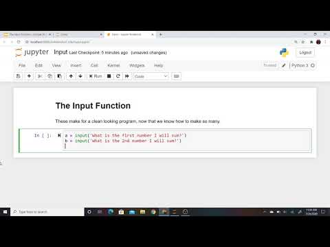Intro to Python - Input Function