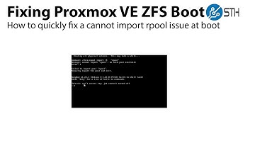 Proxmox VE cannot import rpool no such pool available fix for ZFS boot