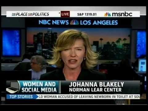 MSNBC - Johanna Blakley on Social Media & Gender