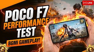 🎮 BGMI LIVE 🔴 | POCO F7 Custom ROM | Lunaris AOSP 120 FPS | Smooth Gameplay & Clutch Moments!
