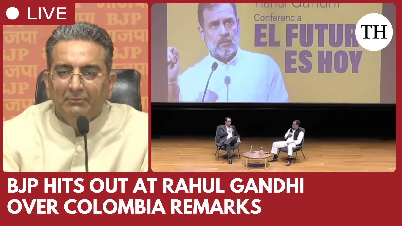 BJP Slams Rahul Gandhi for “Insulting India” during Colombia visit