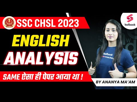 SSC CHSL English Analysis 2023 | English Questions Asked in SSC CHSL Pre 2023 | By Ananya Ma'am