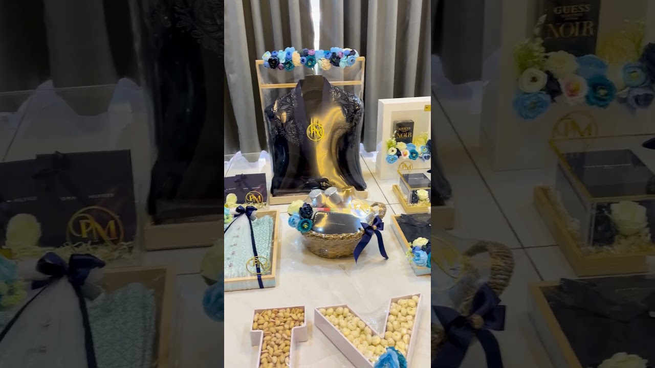 🎩 GROOM'S TROUSSEAU PACKING | Gentleman Theme | Royal & Elegant Blue Theme