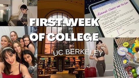 FIRST WEEK OF COLLEGE VLOG at uc berkeley!