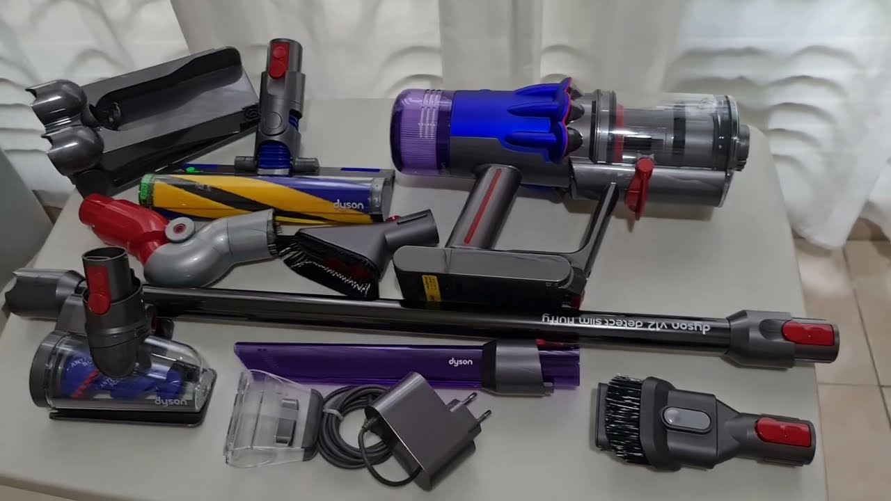 unboxing vacuum cleaner cordless dyson v12 YouTube