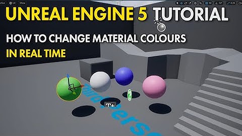 Unreal Engine 5 UE5 Free Tutorial - How To Change Colors Of Materials In Real Time