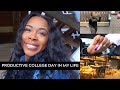 PRODUCTIVE COLLEGE DAY IN MY LIFE (HBCU EDITION): GYM WORKOUT, NAIL APPOINTMENT, LAUNDRY DAY & MORE!