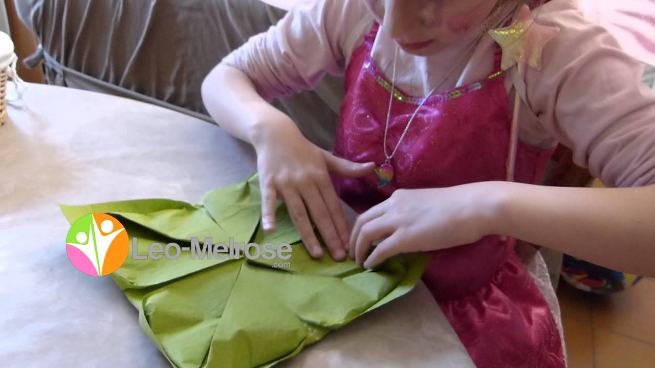 Pliage Serviette Papier Tuto Par Ma Fille De 7 Ans Youtube