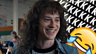 STRANGER THINGS 4: TENTE NÃO RIR COM EDDIE MUNSON  (Cenas Hilárias)