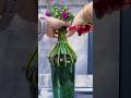 Sunflower arrangement! Don't throw away your empty beverage bottles, repurpose them