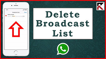 How To Delete Broadcast List On WhatsApp iPhone