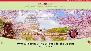 Tatsu-Ryu-Bushido Homepage V11.2 - Virtueller Rundgang Inhalt und Funktionen (4k)