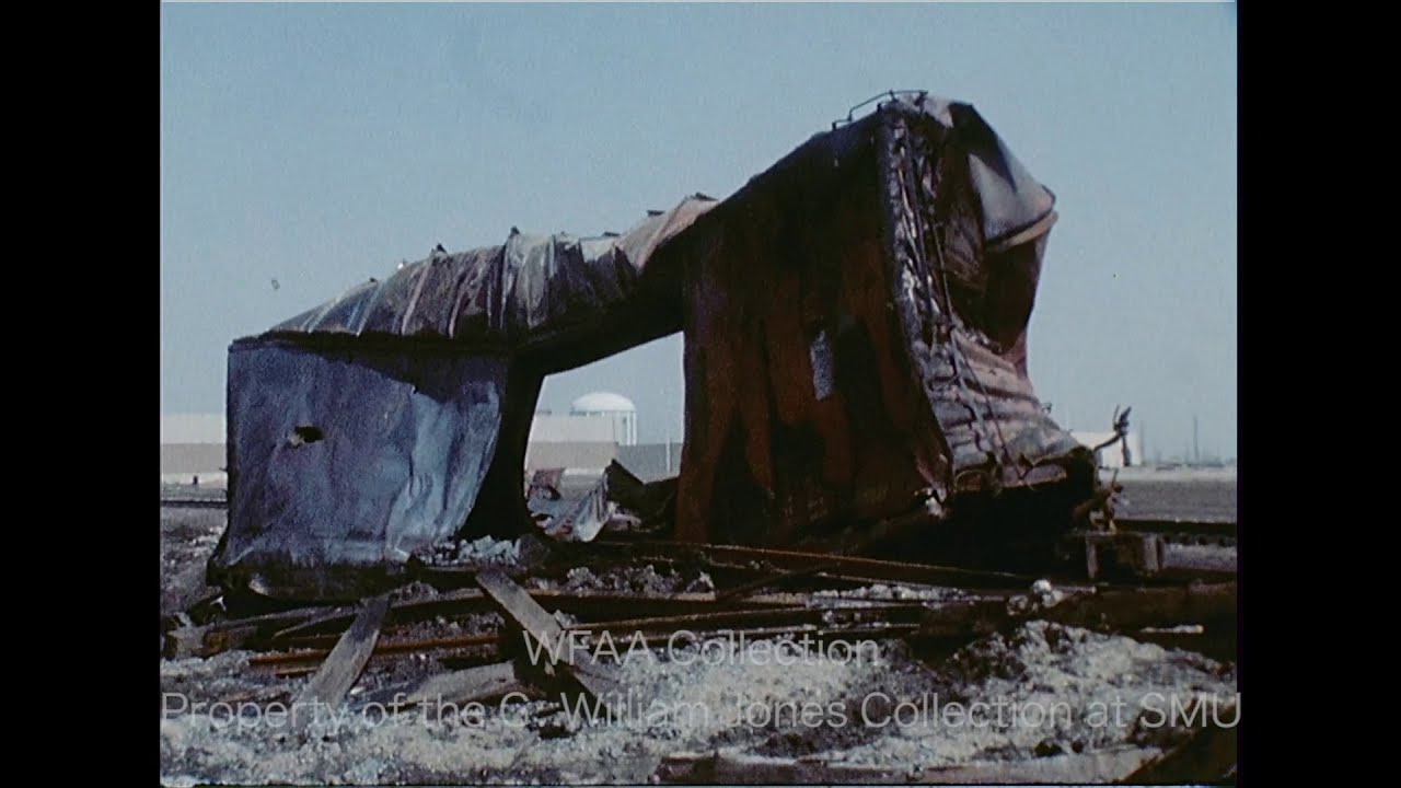 Aftermath of a Train Explosion Near LBJ and Skillman Road in Dallas ...