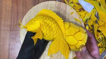 HƯỚNG DẪN CẮT TỈA CON VẬT #5 CẮT TỈA CÁ CHÉP BẰNG BÍ ĐỎ CƠ BẢN ĐẾN NÂNG CAO