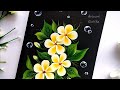 How to paint beautiful Yellow Flowers | Simple & Beautiful Flower Painting | Acrylic Painting