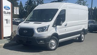2024 Ford Transit Cargo Van T350 HR Cargo AWD, Heavy Duty Trailer Tow Package + Review | Island Ford