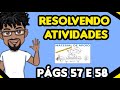 CARTAZ | RESOLVENDO ATIVIDADES DO MATERIAL DE APOIO (PÁGINAS 56 E 57)