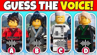 Guess The 🥷🐉 LEGO NINJAGO MOVIE Characters By Their Voice 🔊 - Quiz For Fans! I Zane, Lloyd, Kai