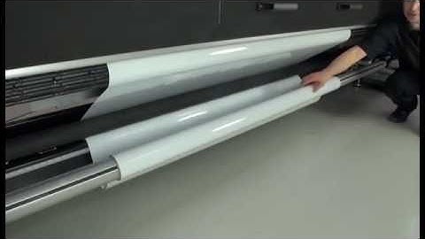 Loading a Substrate in the Roll to Free Fall Configuration on the HP Latex 3000 Printer