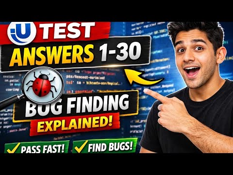 uTest Full Academy Answers 1–30 ✅ | Test Case Execution & Bug Finding Explained