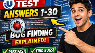 uTest Full Academy Answers 1–30 ✅ | Test Case Execution & Bug Finding Explained