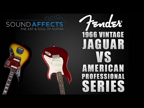 Original 1966 Vintage Fender Jaguar vs American Professional Series Guitar