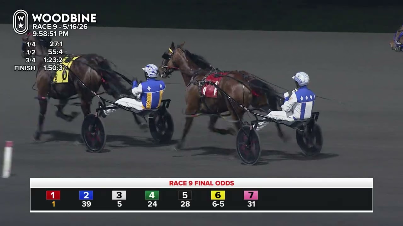 Mohawk, Sbred, May 16, 2026 Race 9 | Woodbine Horse Race Replay