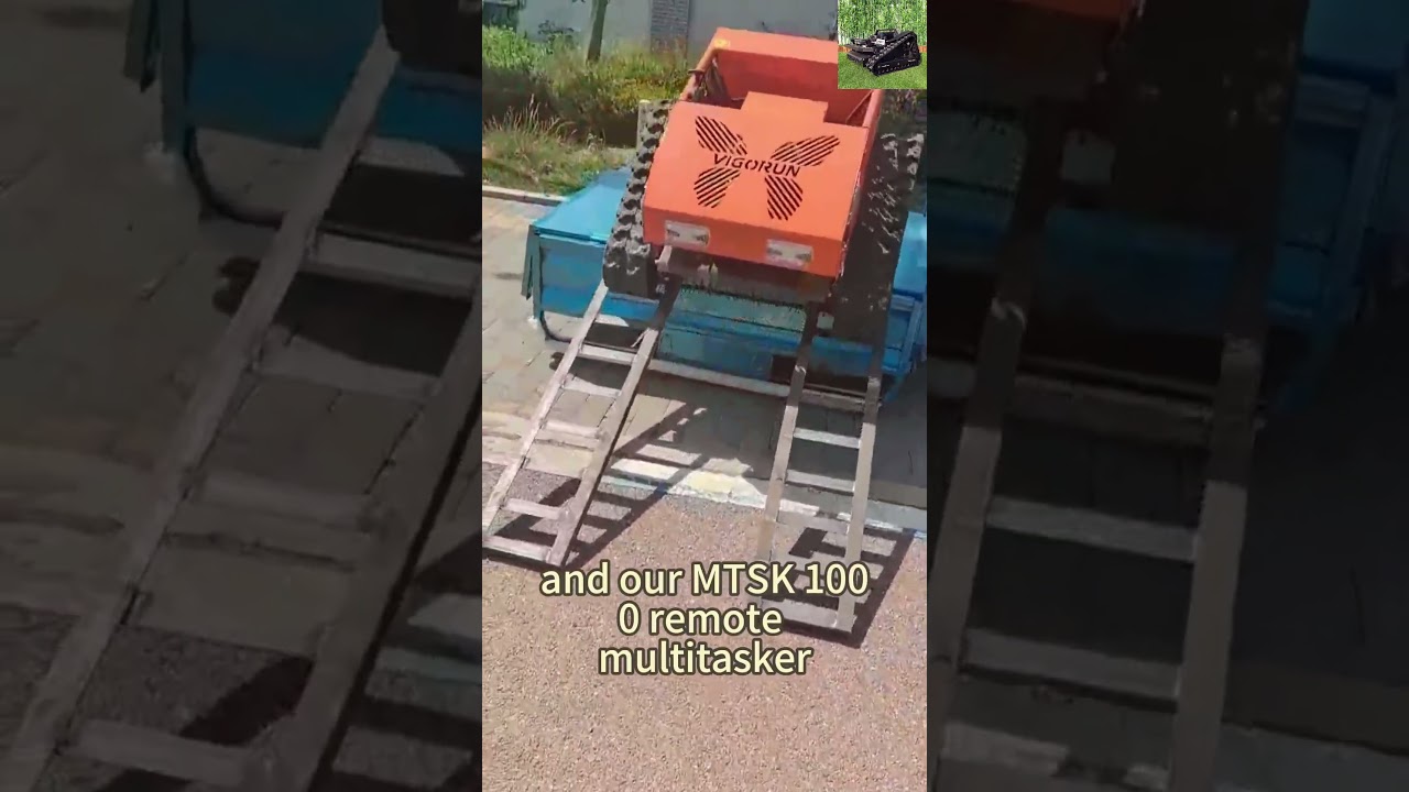 Affordable remote controlled caterpillar mowing machine for sale with best price 