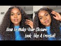 HOW I MAKE MY CLOSURE WIG LOOK LIKE A FRONTAL FT. Cranberry