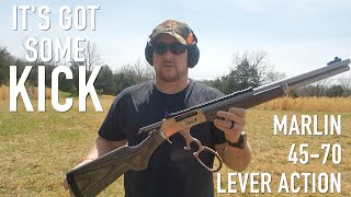 Marlin 45 70 Lever Action - It's got some KICK