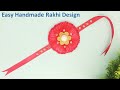 DIY Rakhi Making at Home | Ribbon Rakhi | Easy Handmade Flower Rakhi