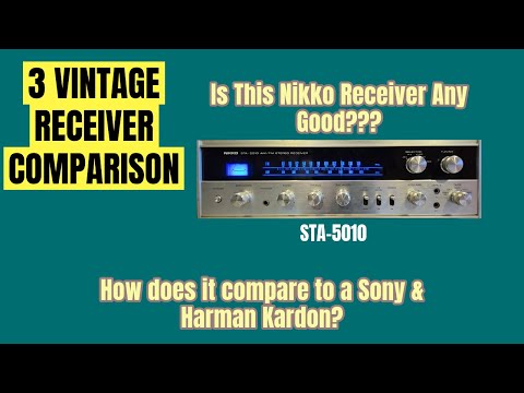 Récepteur Stéréo Vintage Nikko 501-S – AM/FM, S'allume, Japon