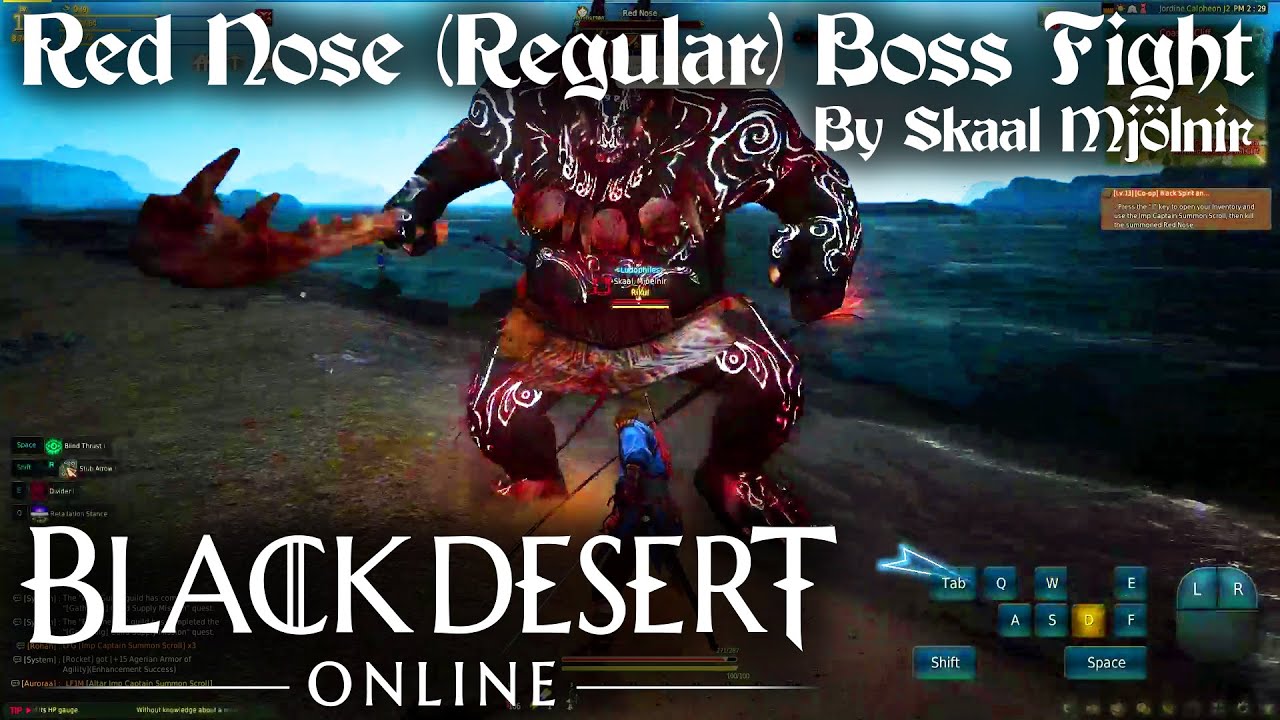 Black Desert Online Red Nose (Regular) Boss Fight YouTube