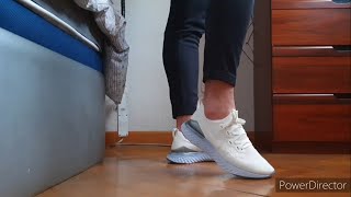 nike epic react oreo on feet