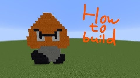 How to build goomba from Super Mario bros in Minecraft