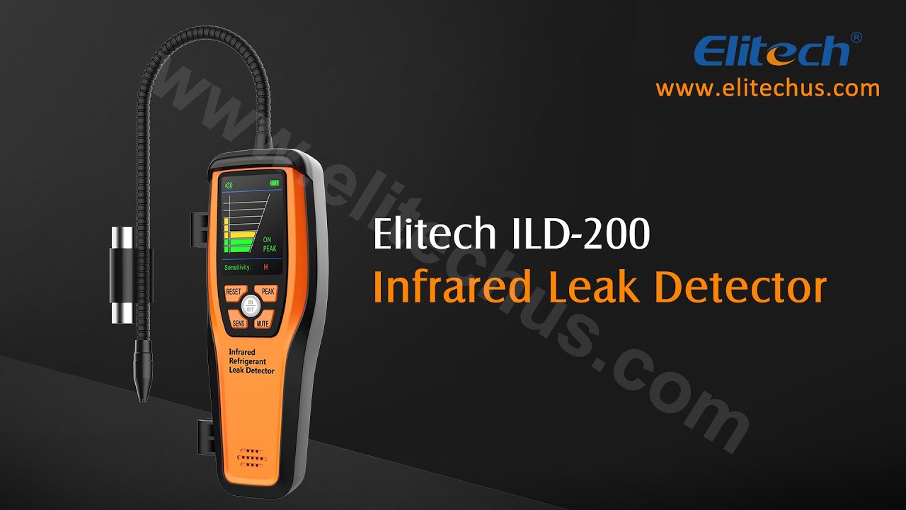 Elitech ILD-200 Refrigerant Leak Detector LMC-300 Charging Scale HVAC Tools set 