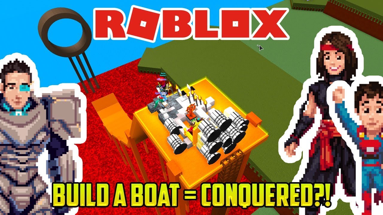 We Build A Boat And Make It To The End Roblox Build A Boat Youtube - roblox making sweet boats and sinking build a boat for