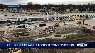 Churchill Downs Paddock renovation making progress