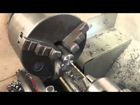 Turning / drilling off centre in a 3 jaw lathe chuck. Eccentric turning / drilling.